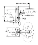 Grohe Rainshower System Душевая система с термостатом, хром (26647000)
