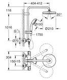 Grohe BauClassic Neutral Душевая система, хром (26699000)