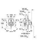 Grohe BauClassic Смеситель для ванны, хром (29047000)