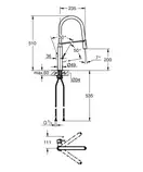Змішувач для кухні з гнучким виливом Grohe Concetto new (31491000)