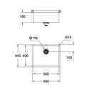 Кухонна мийка K700U Grohe EX Sink (31574GN0)