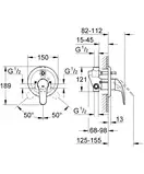 Grohe Euroeco New Змішувач для ванни, хром (32747000)