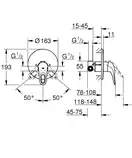 Grohe Eurostyle Смеситель для душа скрытого монтажа, хром (33635003)