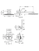 Душова система прихованого монтажу з термостатом Grohe Grohtherm SmartControl (34804000)