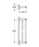 Подвійний тримач для рушників Grohe Essentials New (40802001)