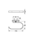 Тримач для туалетного паперу Grohe Selection (41068000)