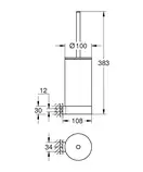 Йорж для унітазу Grohe Selection (41076000)
