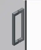 Koer SR SD04-120x200 Двері в нішу, прозоре, графіт (KR5388)