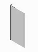 KOER SR SP02-100x200 Walk-In, прозоре скло, матове золото (KR5396)