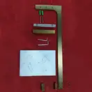 KOER SR SP02-100x200 Walk-In, прозоре скло, матове золото (KR5396)