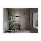 Дзеркало Mixxus FLAT MR04-80x60 з Led Touch, Anti-fog, димером, регулятором яскравості, годинником (MI6928)