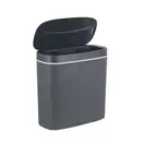 Відро для сміття сенсорне овальне Mixxus Flat-TC0109 Graphite 9 л колір графіт (MI7075)