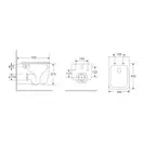 MIXXUS PREMIUM Diverse-0101-T1 Унітаз підвісний, білий (MP6477)