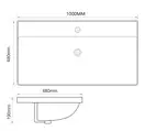 MIXXUS PREMIUM STYLE-1504 Раковина меблева, біла (MP6501)