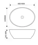 MIXXUS PREMIUM ELLIPSE-0108 Раковина накладна, мармур (MP6526)