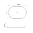 MIXXUS PREMIUM ELLIPSE-0105 Раковина накладна, біла (MP6563)