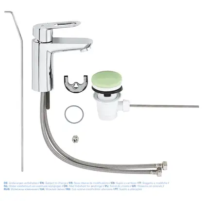 Grohe BauLoop Змішувач для раковини, хром (23335000)