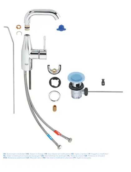 Змішувач для раковини M-розміру Grohe Essence New (23462001)