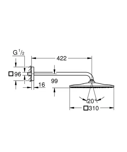 Душова система прихованого монтажу Grohe Grohtherm Smartcontrol (26405SC2)