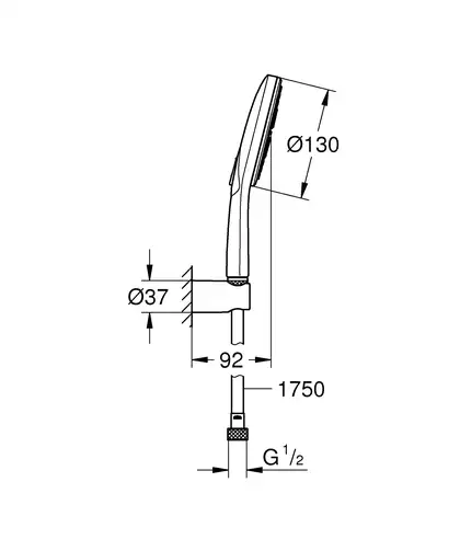 Grohe Rainshower SmartActive Душевой набор, 3 режима (26581000)