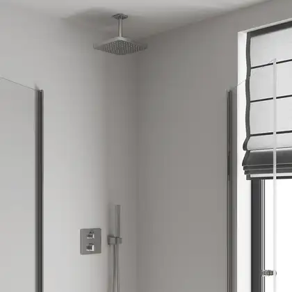 Верхній душ зі стельовим кронштейном Grohe Tempesta Cube (260088000) (26688000)