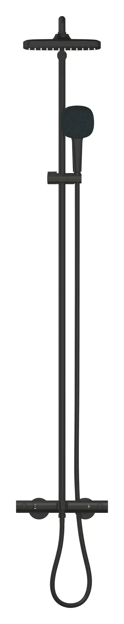 Grohe Tempesta System 250 Cube Душова система для ванни, чорний матовий (266912431)