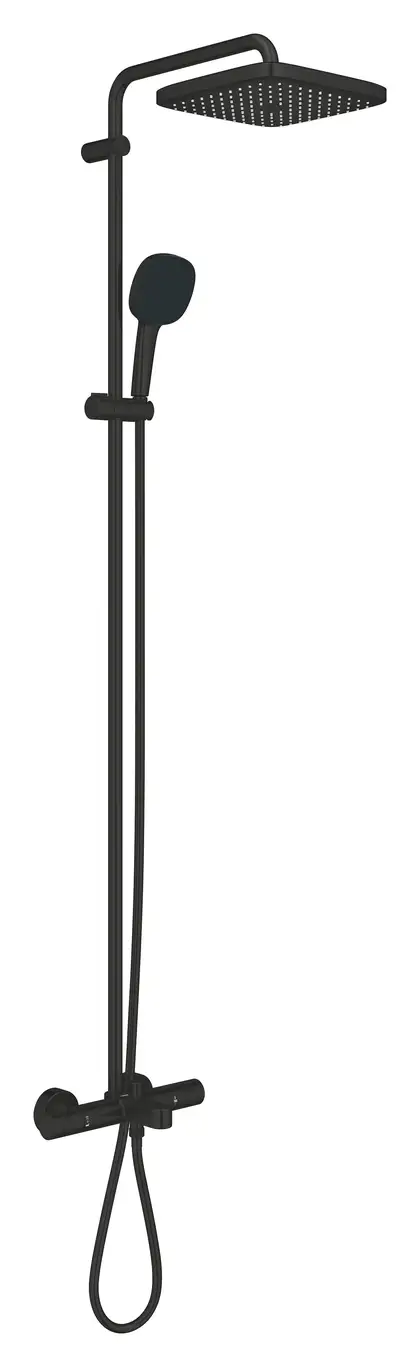 Grohe Tempesta System 250 Cube Душова система для ванни, чорний матовий (266912431)