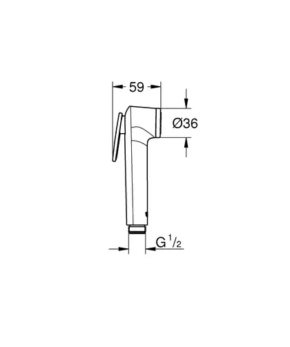 Grohe Tempesta-F Trigger Spray Лійка для душу, хром (27512001)