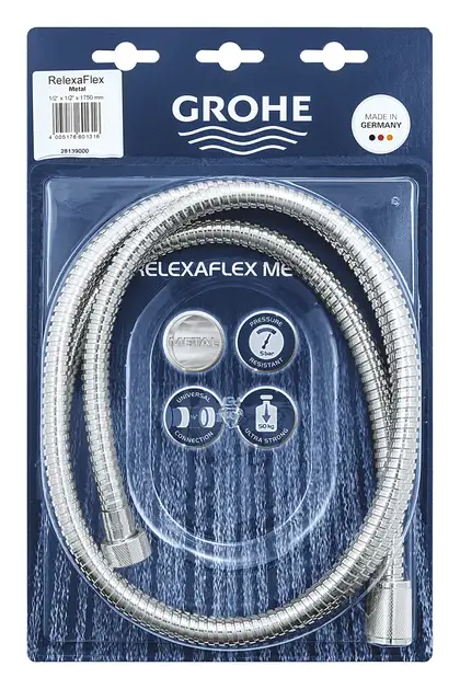 Душовий шланг 1750 Grohe Relexaflex Metal (28139000)