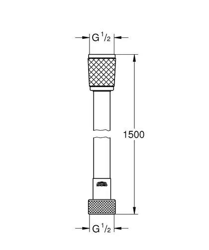 Душовий шланг 1500 Grohe Relexaflex (28151001) Душовий шланг 1500 Grohe Relexaflex (28151001)