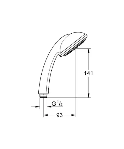 Ручний душ, 3 режими струменя Grohe New Tempesta Classic (28419002) Ручний душ, 3 режими струменя Grohe New Tempesta Classic (28419002)