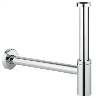 Сифон для раковини GROHE 28912000 без випуску (під донний клапан) без ревізії (Колір хром) 1 1/4''