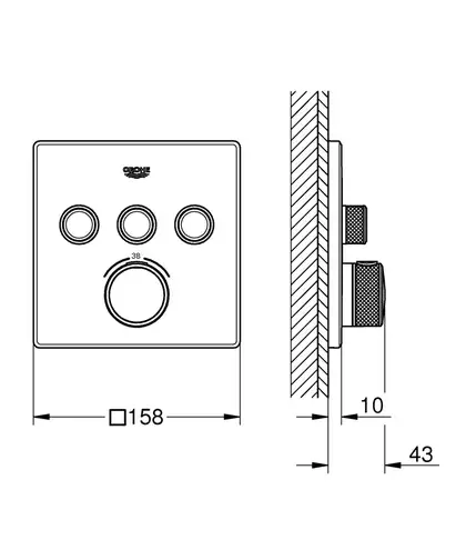 Grohe Grohtherm SmartControl Термостат, хром (29126000)
