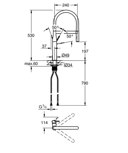 Grohe Essence New Смеситель для кухни, хром (30294000)