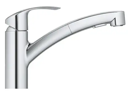 Змішувач для кухні з висувним виливом Grohe Eurosmart (30305000)
