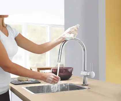 Grohe Minta Touch Змішувач для кухні, SuperSteel (31358DC2)