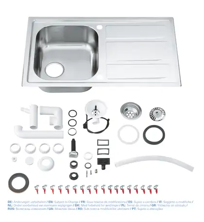 Мийка для кухні із нержавіючої сталі Grohe K400+ (31568SD0)