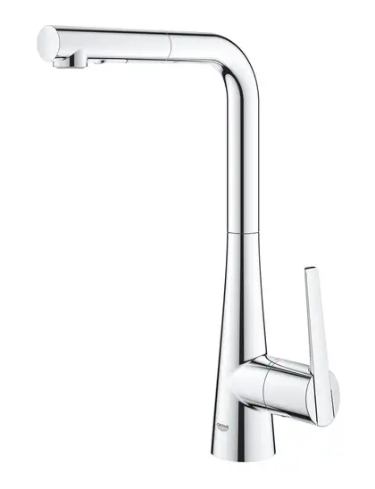 Змішувач для кухні з висувним виливом Grohe Zedra (32553002)