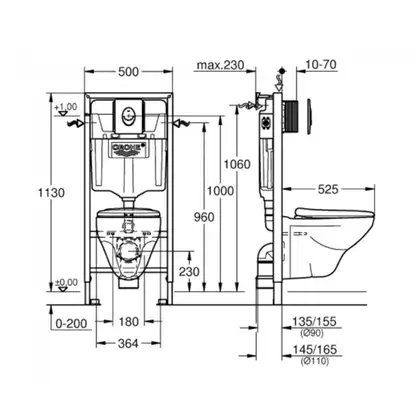 Grohe Solido Compact Інсталяція з унітазом 4-в-1 (39400000)