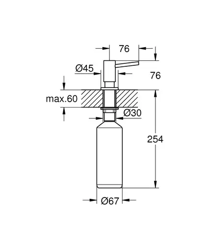 Дозатор для миючого засобу Grohe (40535DC0) Дозатор для миючого засобу Grohe (40535DC0)