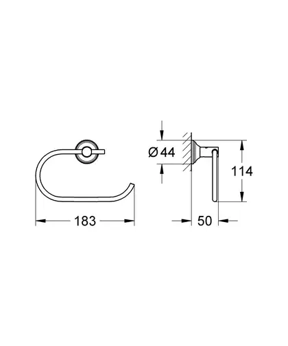Тримач для туалетного паперу Grohe Essentials Authentic (40657001) Тримач для туалетного паперу Grohe Essentials Authentic (40657001)