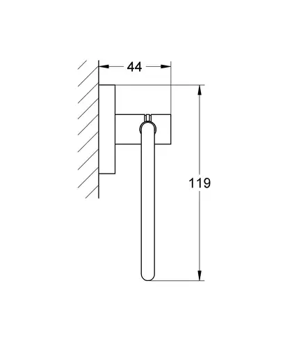 Тримач для туалетного паперу Grohe Essentials New (40689001)