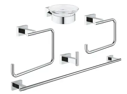 Набір аксесуарів 5 в 1 Grohe Essentials Cube New (40758001) Набір аксесуарів 5 в 1 Grohe Essentials Cube New (40758001)