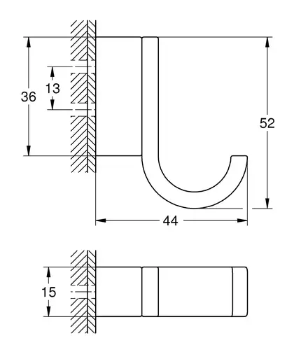 Гачок для халата Grohe Selection (41039000)