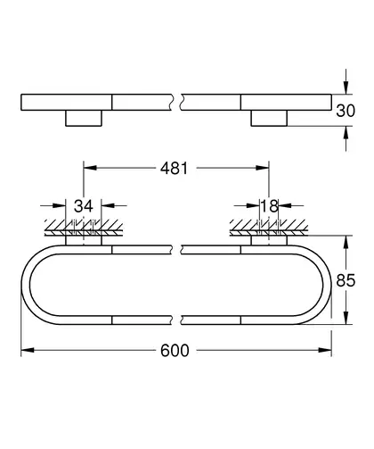 Тримач для рушників Grohe Selection (41056000)
