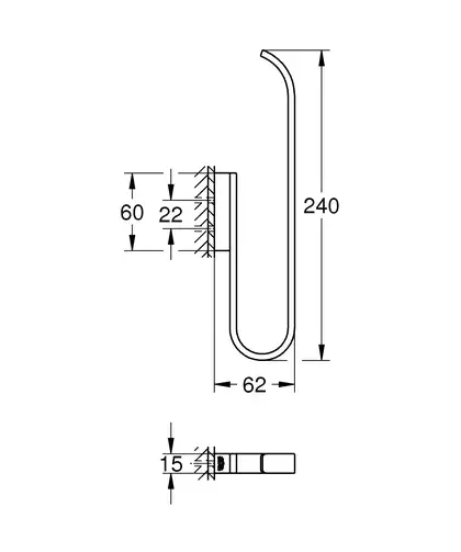 Тримач для запасного рулону туалетного паперу Grohe Selection (41067000)