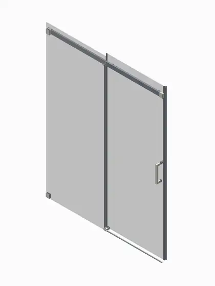 Koer SR SD02-140x200 Двері в нішу, прозоре скло, хром (KR5383) Koer SR SD02-140x200 Двері в нішу, прозоре скло, хром (KR5383)