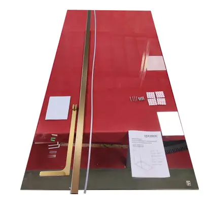 KOER SR SP02-100x200 Walk-In, прозоре скло, матове золото (KR5396)
