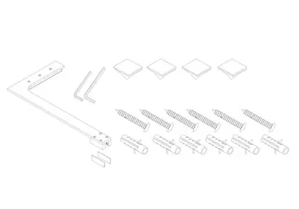 KOER SR SP02-100x200 Walk-In, прозоре скло, матове золото (KR5396)