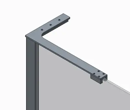 KOER SR SP02-100x200 Walk-In, прозоре скло, матове золото (KR5396)